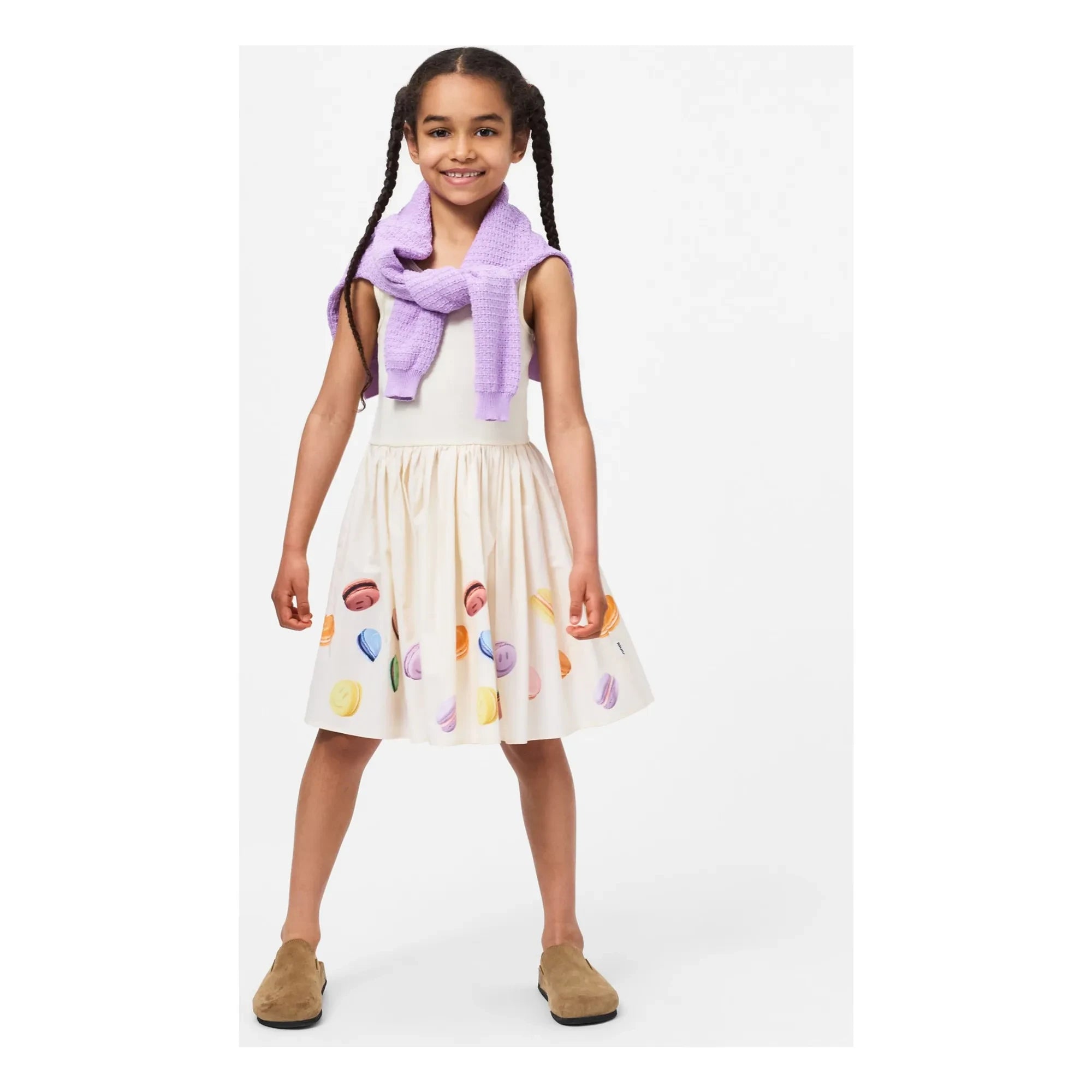 Molo - Cassandra Dress Macarons Organic Cotton | Cream
