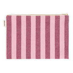 Rose in April - Lily Striped Clutch Bag | Pink