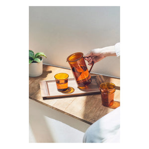 Kinto - Cast Glass Wall Mug - 250 ml | Amber