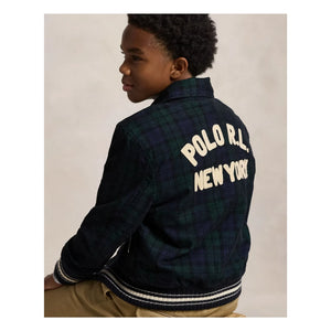 Ralph Lauren - Checkered Bomber | Navy Blue