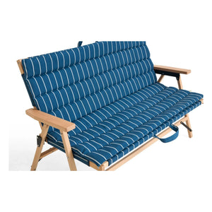 Hay - Outdoor Market Foldable Bench Cushion, Jasper Morrison | Blue