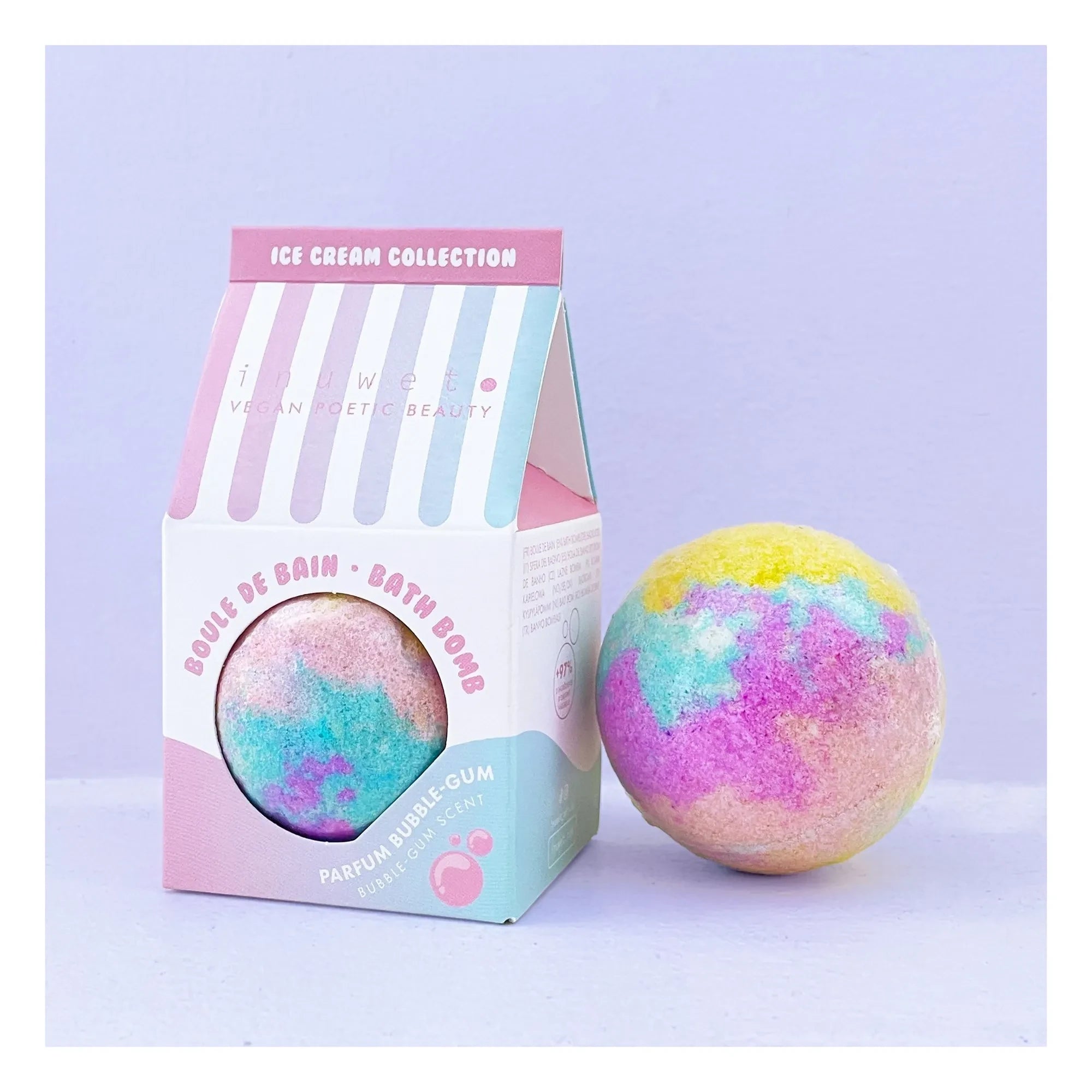 Inuwet - Ice Cream Gum Bath Bomb - 120 g