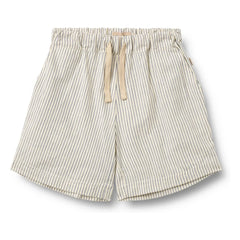 Wheat - Cuba Striped Organic Cotton Shorts | Ecru