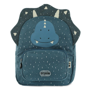 Trixie - Mr. Triceratops Backpack | Gray Blue
