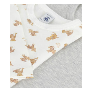 Petit Bateau - 2-piece Cheetah T-shirt Set | White