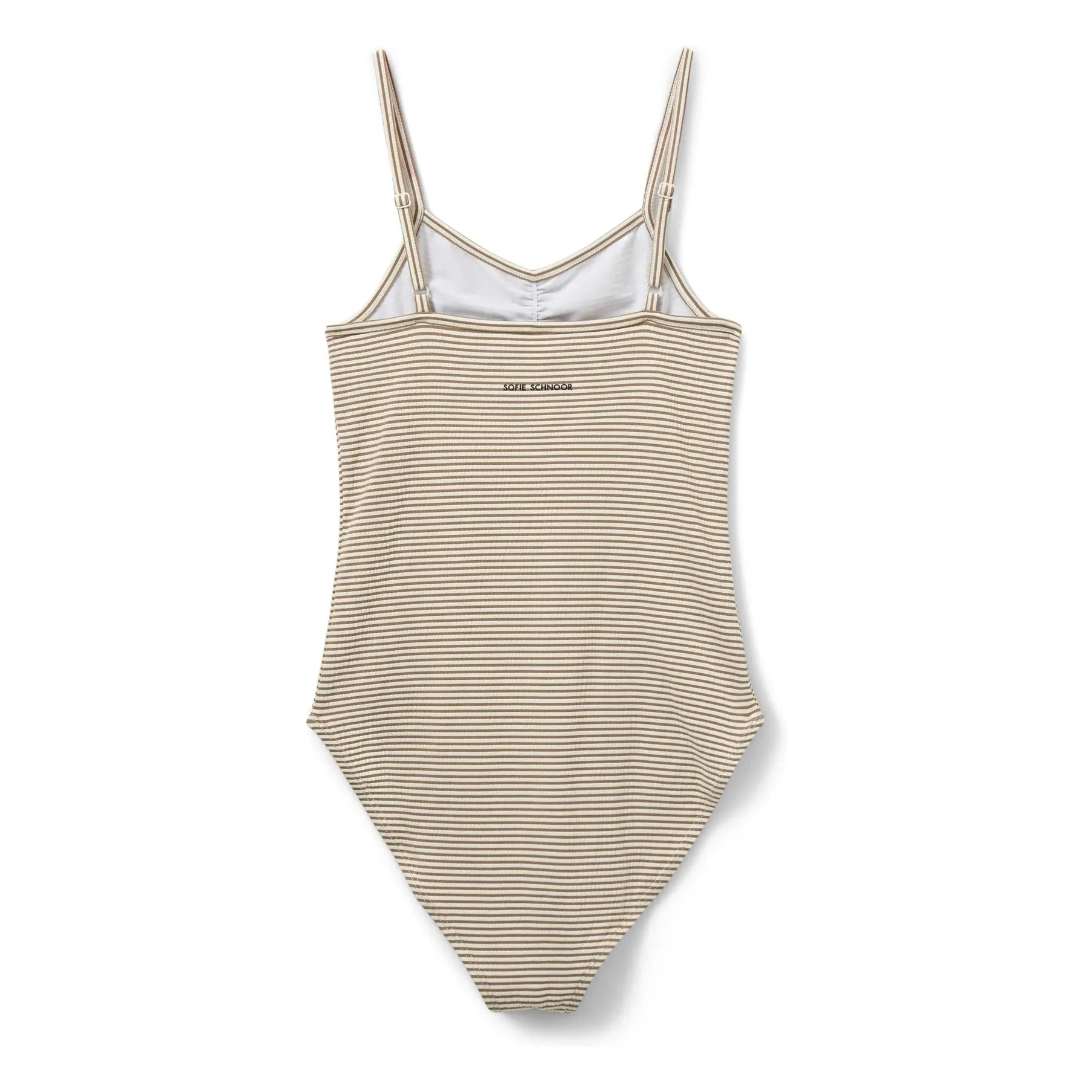 Sofie Schnoor - Britalianasy Striped Swimsuit | Gray Brown