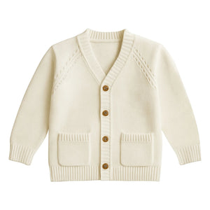Lililotte - Victor organic cotton cardigan | Ecru