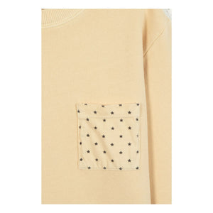 Bonton - Narciss Star Pocket Sweatshirt | Vanilla