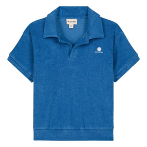 We Are Kids - Leonard Organic Cotton Towel Polo Shirt | Blue