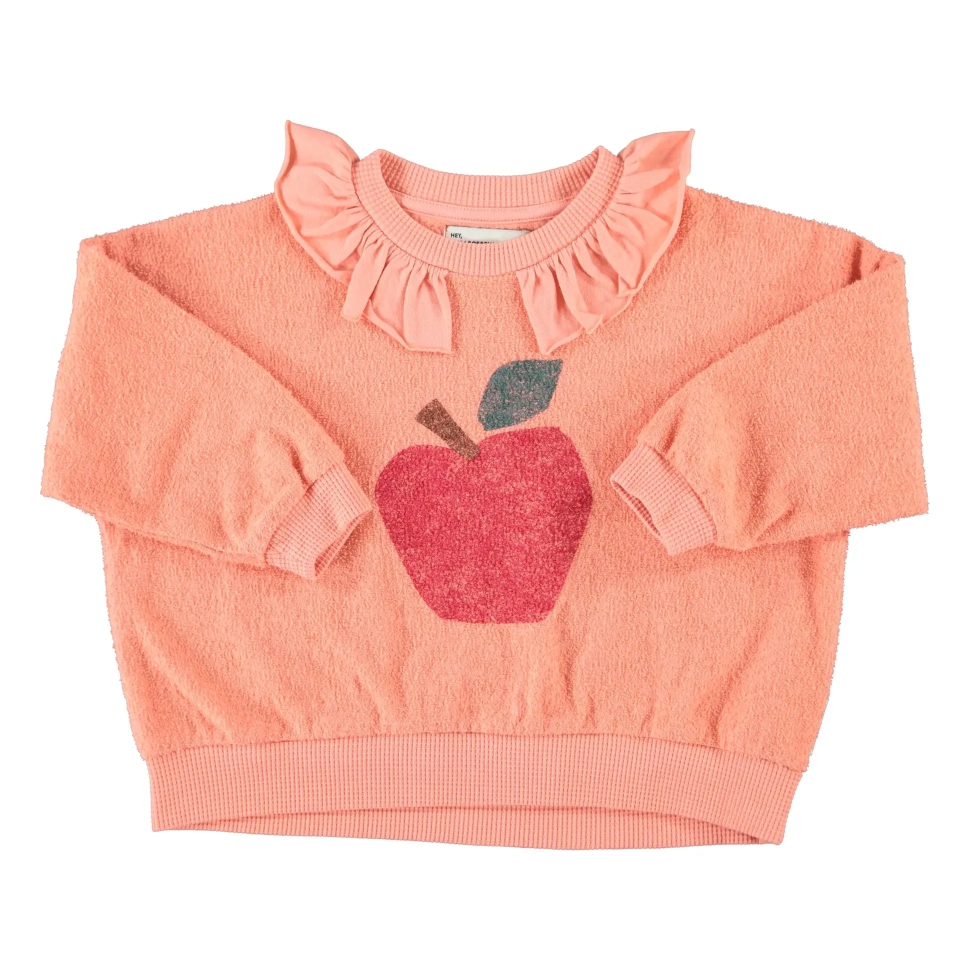 Piupiuchick - The Lunch Club Organic Cotton Terry Sweatshirt | Coral