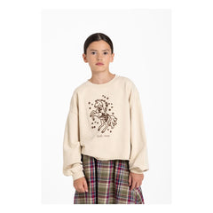 Hundred Pieces - Belmont Wild Horses organik pamuk sweatshirt | Krem