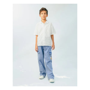 Gingersnaps - Banana Prim Cargo Jeans | Light Blue