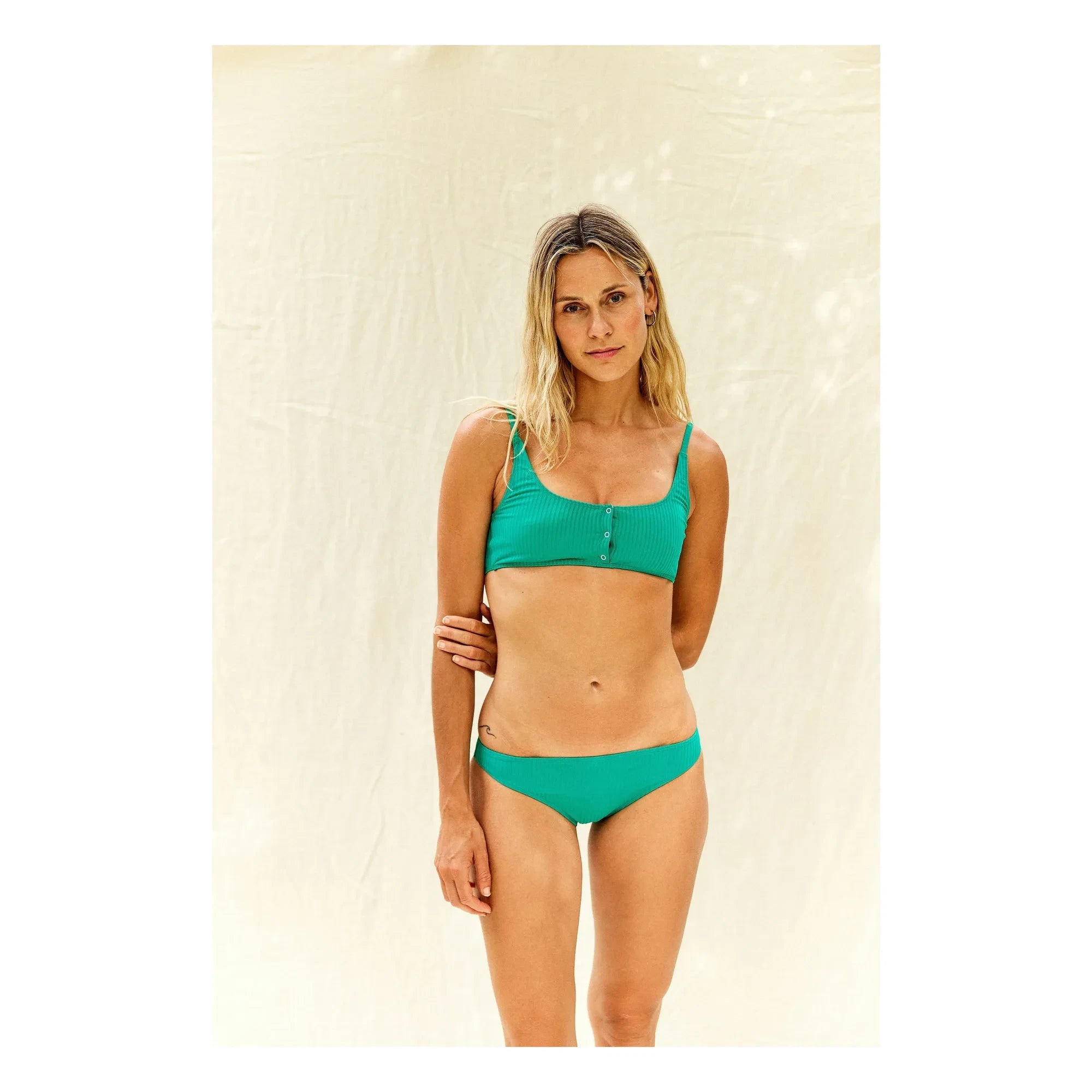 Canopea - Marcia Bikini Bottom | Emerald Green