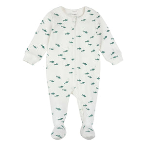 Petit Lem - Fishfoot pajamas Ribbed Organic Cotton | Beige