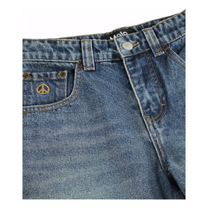 Molo - Alphie Denim Organik Pamuk Bermuda Şort | Mavi