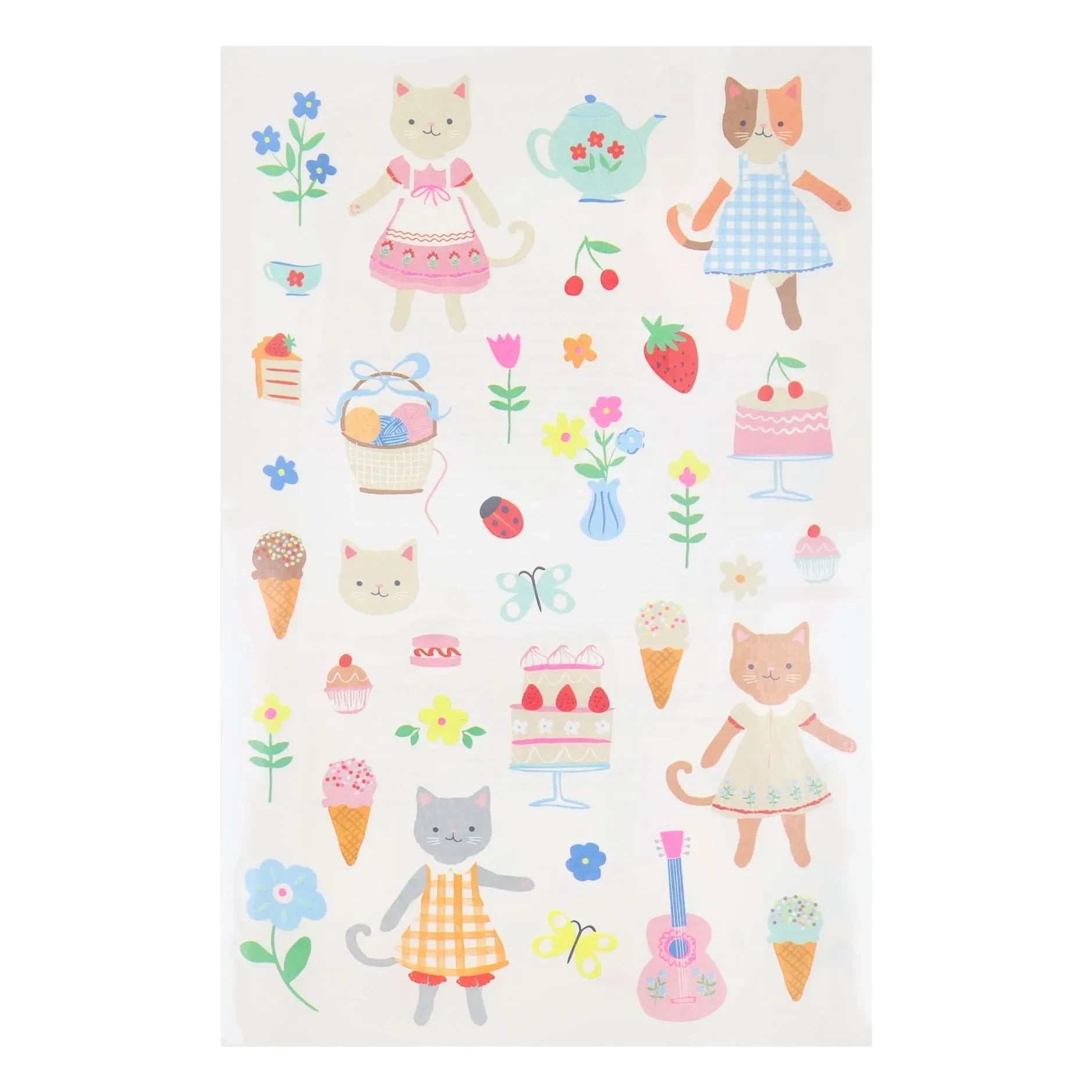 Meri Meri - Temporary Tattoos Cat Club