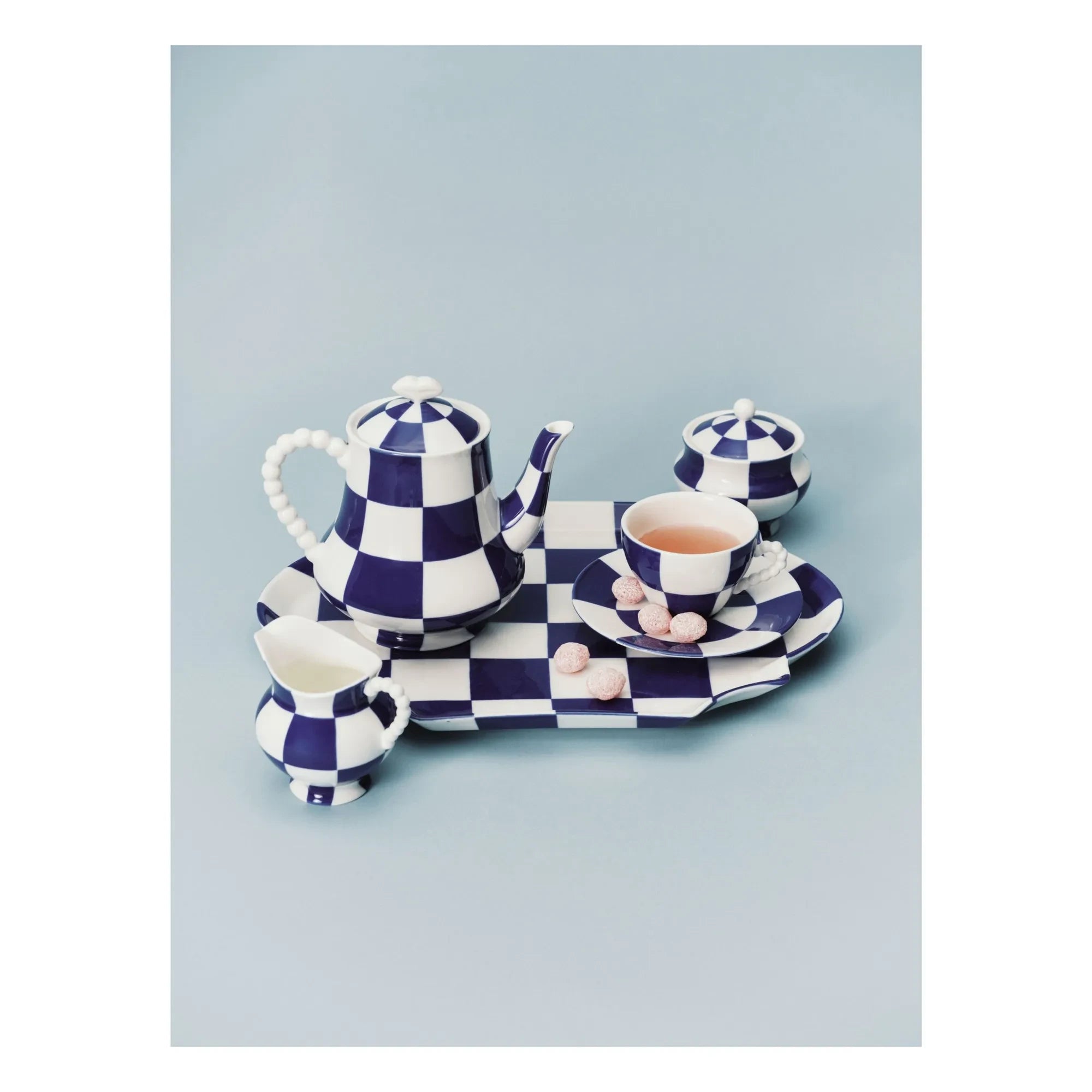Serax - Fête des Bêtes Cups and Saucers, Wouters & Hendrix - Set of 2 | Blue