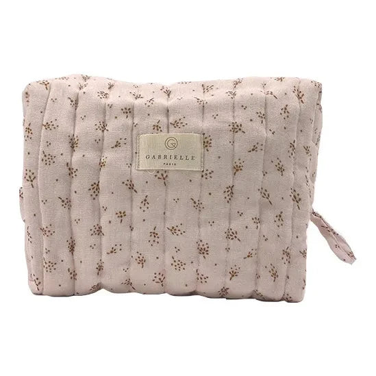 Gabrielle Paris - Organic Cotton Makeup Bag | Powder Pink