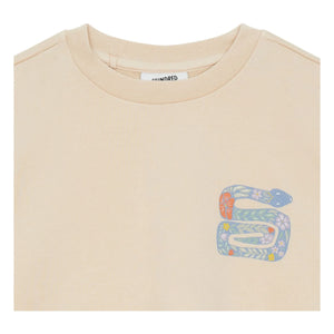 Hundred Pieces - Belmont Snake Sweat Organik Pamuk | Krem
