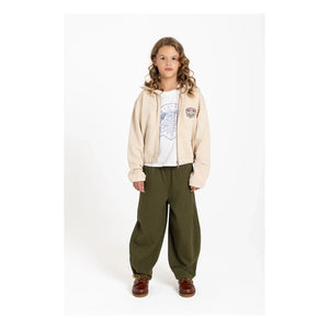 Hundred Pieces - Blush Forever Organic Cotton Zip-Up Sweatshirt | Cream