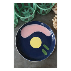 HOMERE - Daphné Ceramic Plate | Blue