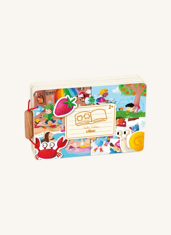 Vilac - 4 Seasons Puzzle Book - Sophia Touliatou
