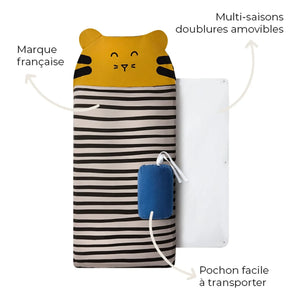 Les Petites Billes - Tiger multi-season sleeping bag | Camel