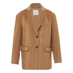 Anine Bing - Quinn Wool and Cashmere Coat | Almond