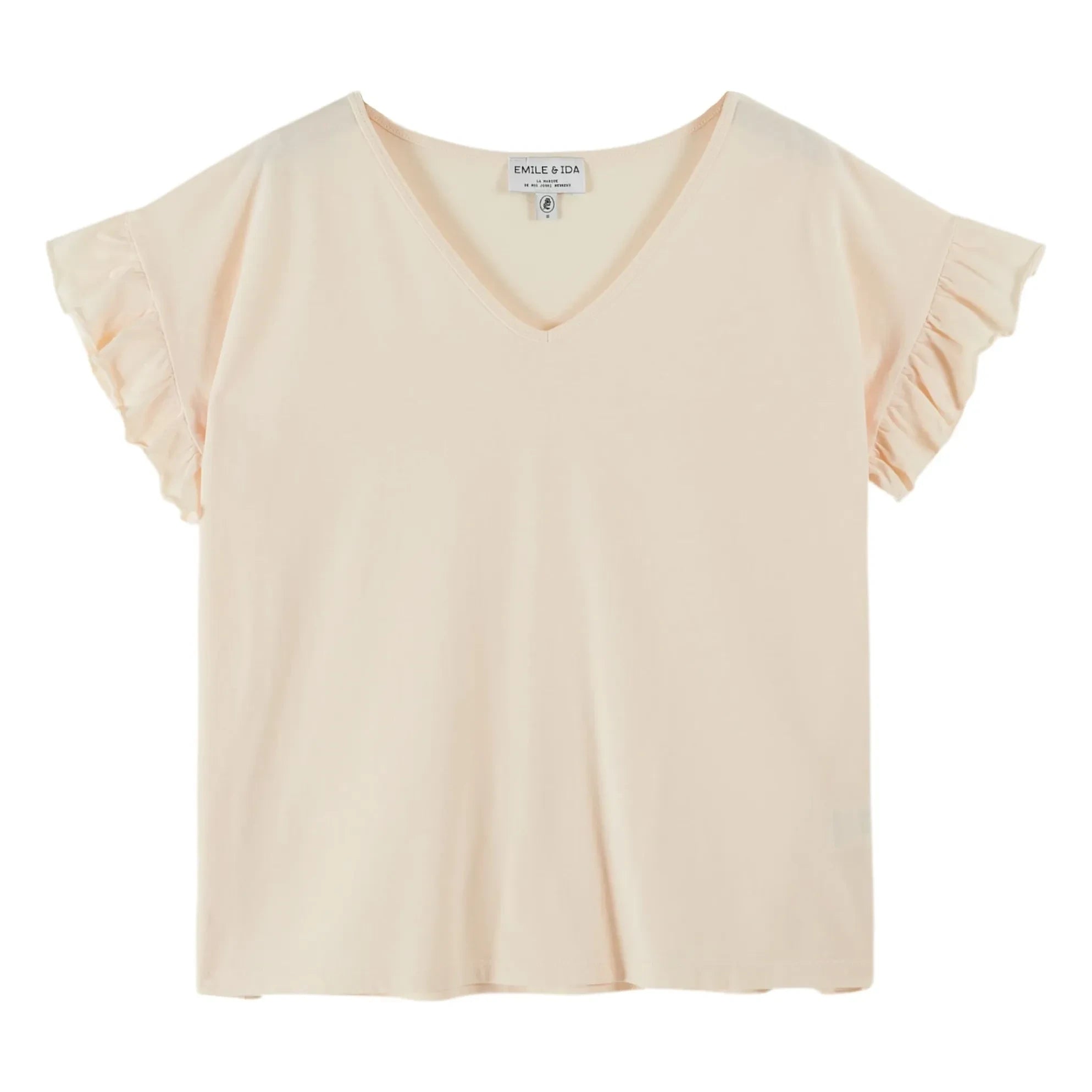 Emile et Ida - Organic Cotton Doudou T-Shirt | Cream