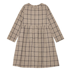 Brunobruno Nation - Vita Dress Linen and organic cotton plaid | Brown