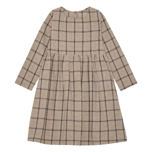 Brunobruno Nation - Vita Dress Linen and organic cotton plaid | Brown