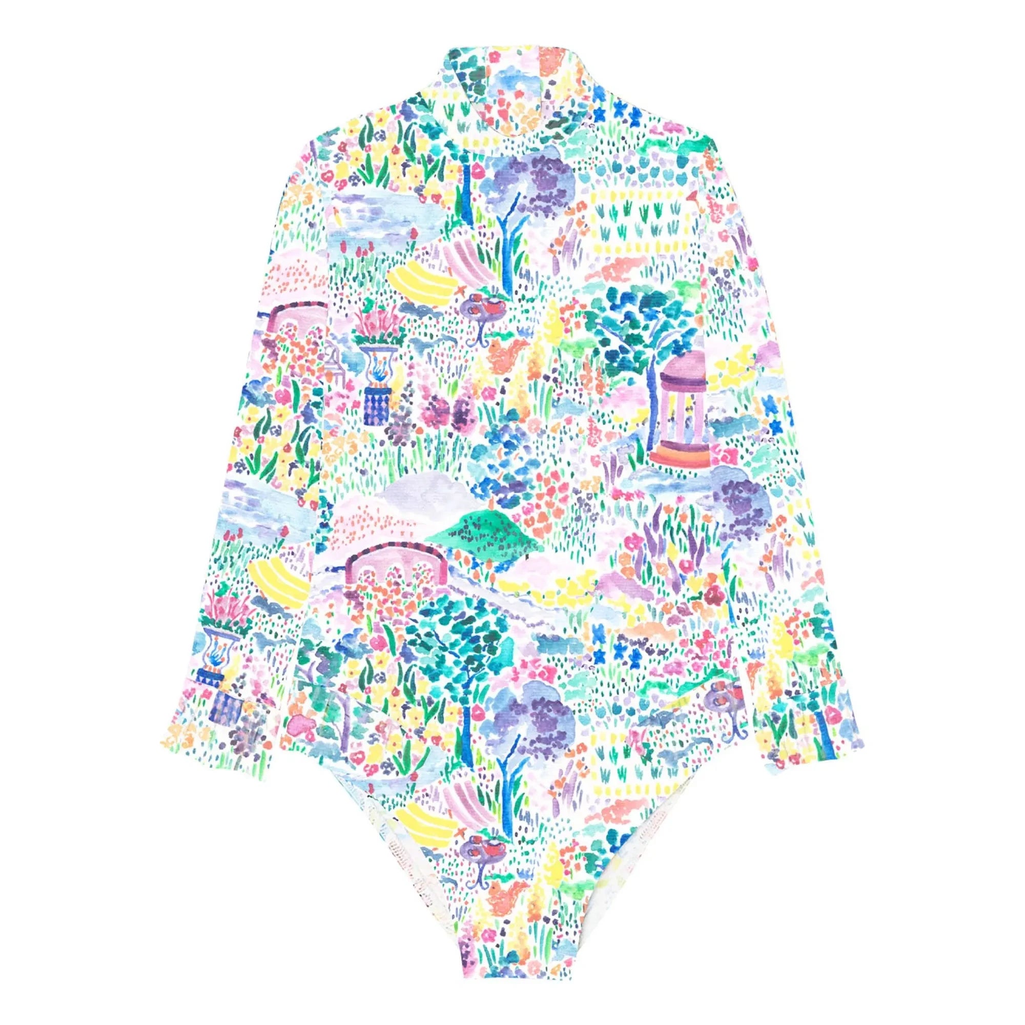 Lison Paris - Bloom Park Recycled Fiber UV Baby Swimsuit | Light Pink