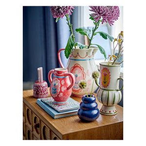 Bloomingville - Odina Stone Ceramic Vase | Red
