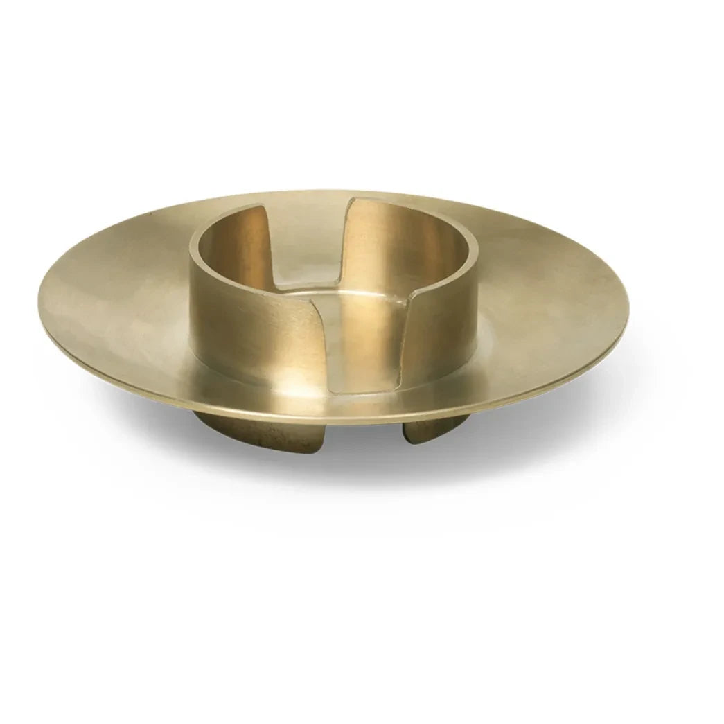 Ferm Living - Brass Block Candle Holder | Gold