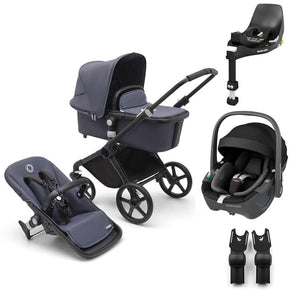 Bugaboo Fox Cub + Pebble 360/360 Pro 2 Travel System-Travel Systems-Stormy Blue-Pebble 360 | Natural Baby Shower