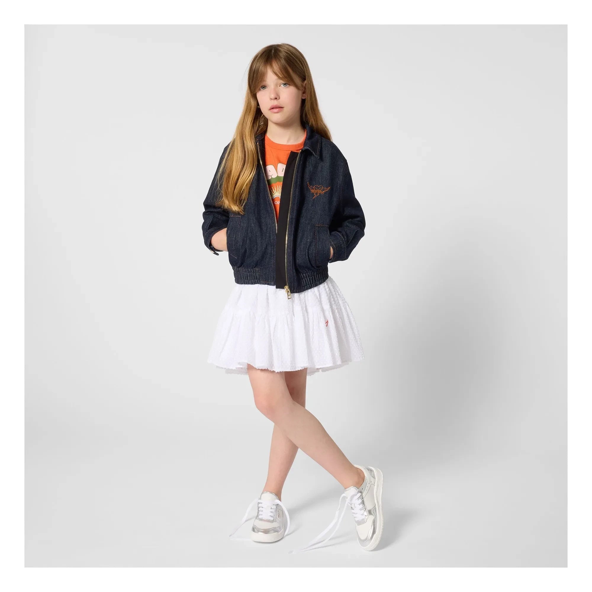 Zadig & Voltaire - Dobby Ruffled Skirt | White