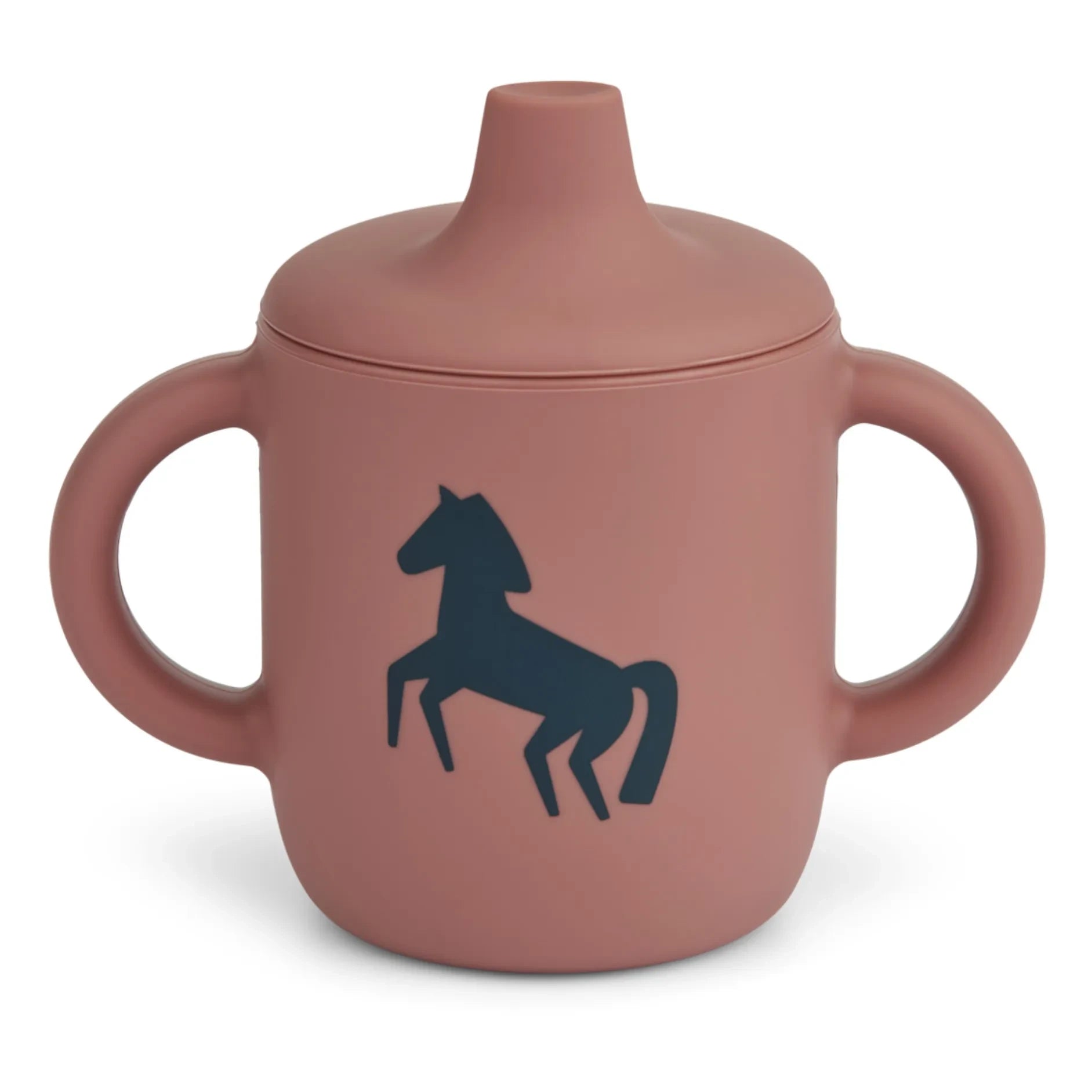 Liewood - Neil Silicone Learning Cup | Horses/Dark Rosetta