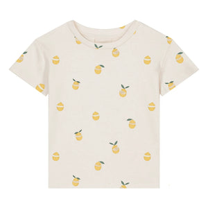Studio Bohème - Essential Lemons Organic Cotton T-Shirt | Ecru