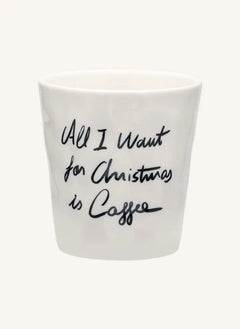 Anna + Nina - "All I Want Is Coffee" Coffee Mug | White