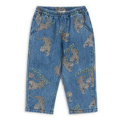 Konges Sløjd - Organic Cotton Cheetahs Mug Jeans | Blue