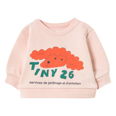 Tinycottons - Sweat Dog Tiny 26 Organic Cotton Baby | Pale Pink