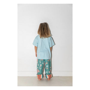 Club Trésor - Floral Patterned Pants | Clay