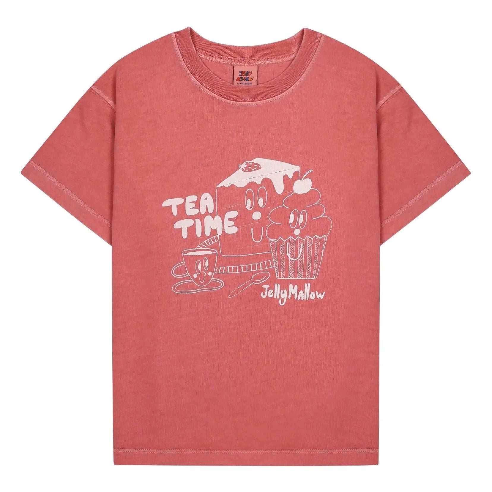 Jelly Mallow - Tea Time T-shirt | Coral