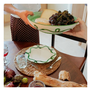 Denise - Olaf Serving Plate | Green