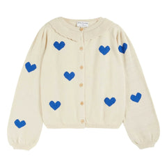 Emile et Ida - Organic Cotton Cardigan Boum | Ecru