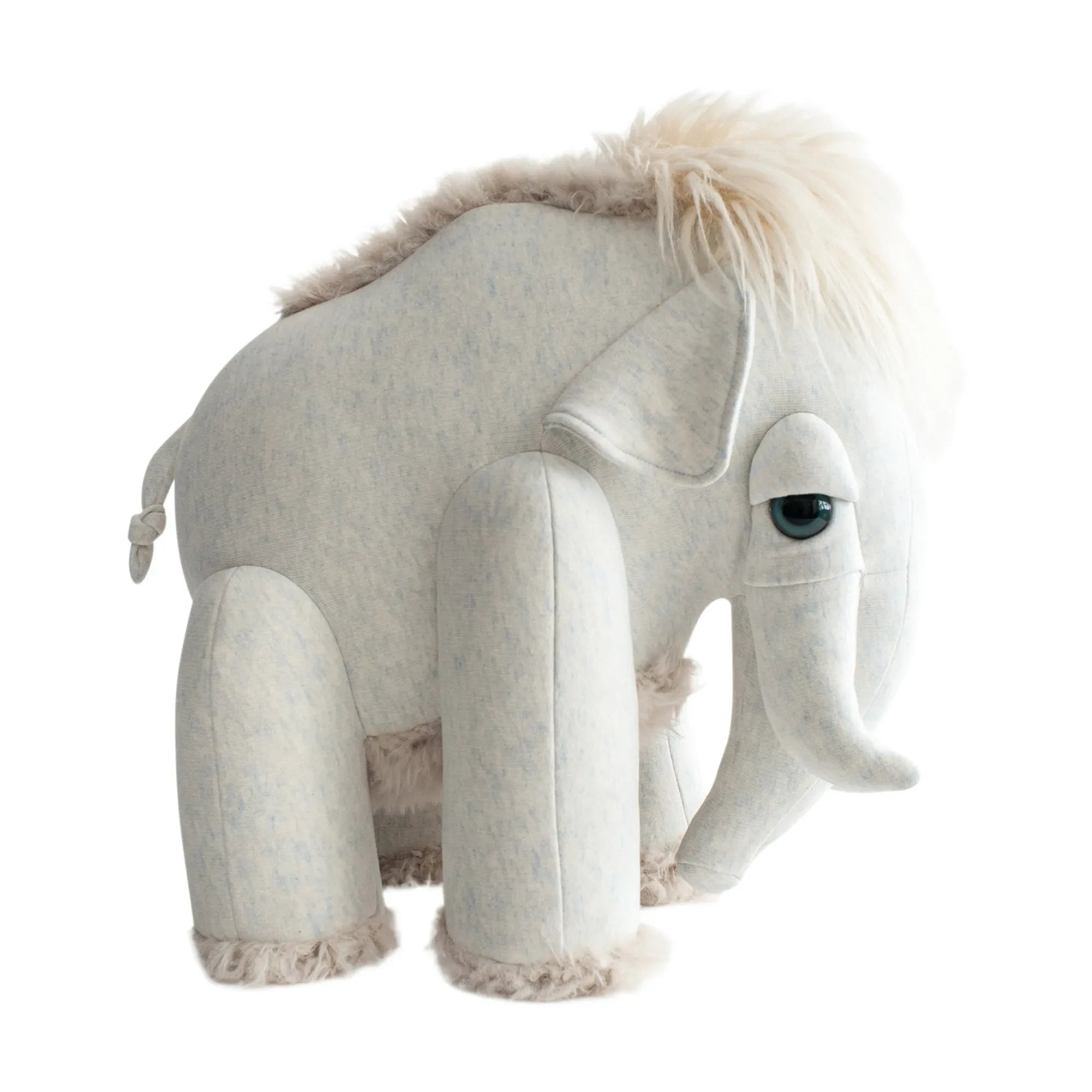 Bigstuffed - Bigstuffed x Smallable Giant Mammoth Plush Toy - 17.7 inches | Light Gray