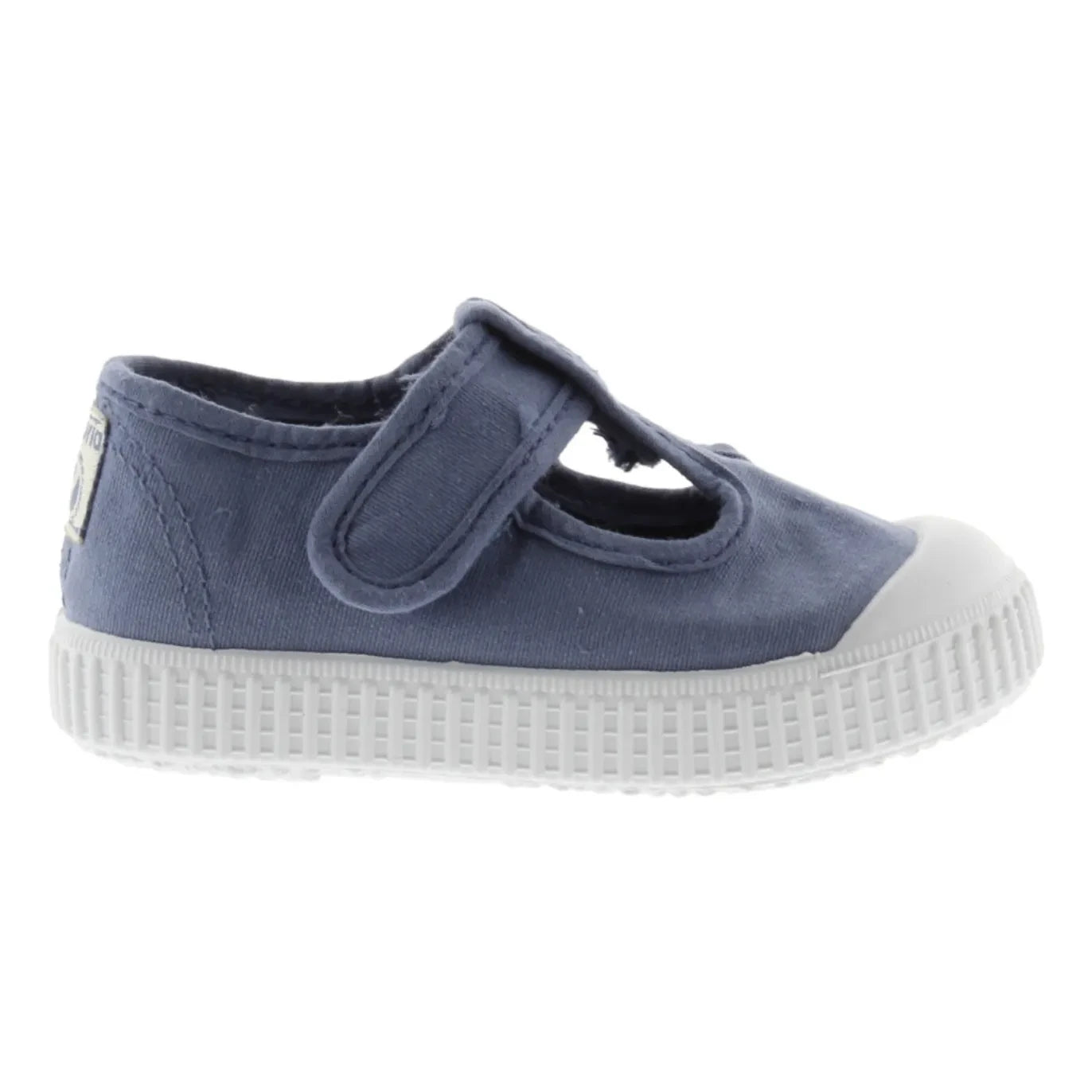 Victoria - Lona Velcro Sneakers Sandal | Blue