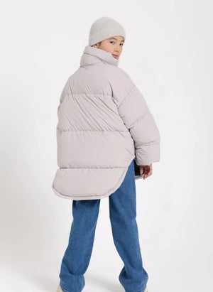 Finger in the nose - Snowbag Dolgulu Ceket | İnci grisi