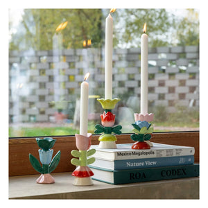 &Klevering - Blume Tulip Candle Holder | Pink