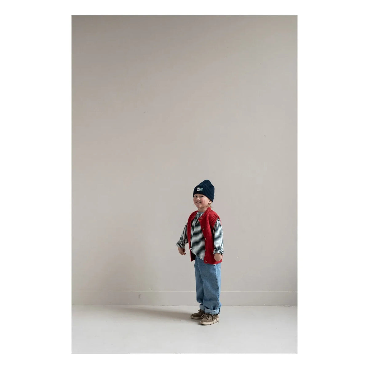 Jenest - Moos Striped Organic Cotton T-Shirt | White